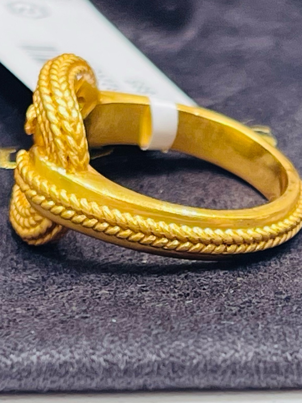 NEW! Julie Vos Gold Cheval Ring NWT - Picture 9 of 9